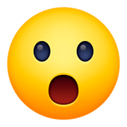 Emoji 😮 Faccina Con Bocca Aperta su Facebook 3.0.