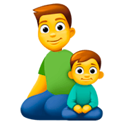 👨‍👦 Emoji Familie: Mann, Junge Facebook 3.0.