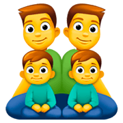 👨‍👨‍👦‍👦 Emoji Família: Homem, Homem, Menino E Menino na Facebook 3.0.
