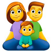 👨‍👩‍👦 Emoji Familia: Hombre, Mujer, Niño en Facebook 3.0.