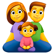 👨‍👩‍👧 Emoji Familia: Hombre, Mujer, Niña en Facebook 3.0.