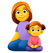 Emoji 👩‍👧 Famiglia: Donna E Bambina su Facebook 3.0.