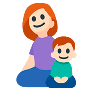 👩🏻‍👦🏻 Emoji Familie - Frau, Junge: helle Hautfarbe Facebook 3.0.