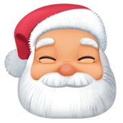 🎅🏼 Emoji Papá Noel: Tono De Piel Claro Medio en Facebook 3.0.