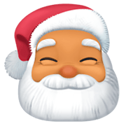 Emoji 🎅🏽 Babbo Natale: Carnagione Olivastra su Facebook 3.0.