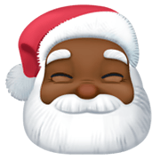 🎅🏿 Emoji Papá Noel: Tono De Piel Oscuro en Facebook 3.0.