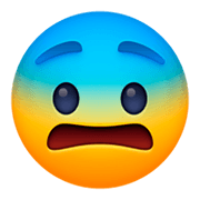 Emoji 😨 Faccina Impaurita su Facebook 3.0.