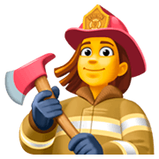Emoji 👩‍🚒 Pompiere Donna su Facebook 3.0.
