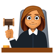 Emoji 👩🏽‍⚖️ Giudice Donna: Carnagione Olivastra su Facebook 3.0.