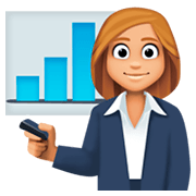 👩🏼‍💼 Emoji Oficinista Mujer: Tono De Piel Claro Medio en Facebook 3.0.