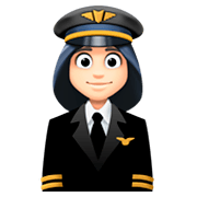 Emoji 👩🏻‍✈️ Pilota Donna: Carnagione Chiara su Facebook 3.0.