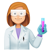 👩🏼‍🔬 Emoji Wissenschaftlerin: mittelhelle Hautfarbe Facebook 3.0.