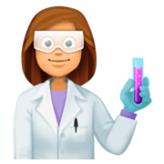Emoji 👩🏽‍🔬 Scienziata: Carnagione Olivastra su Facebook 3.0.