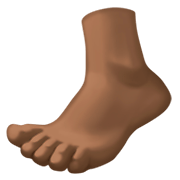 🦶🏿 Emoji Fuß: dunkle Hautfarbe Facebook 3.0.