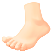 🦶🏻 Emoji Fuß: helle Hautfarbe Facebook 3.0.
