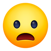 😦 Emoji Cara Con El Ceño Fruncido Y La Boca Abierta en Facebook 3.0.