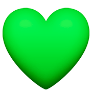💚 Emoji grünes Herz Facebook 3.0.