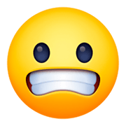 😬 Emoji Grimassen schneidendes Gesicht Facebook 3.0.