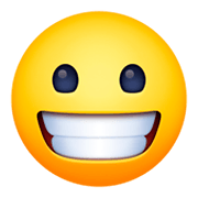 Emoji 😀 Faccina Con Un Gran Sorriso su Facebook 3.0.
