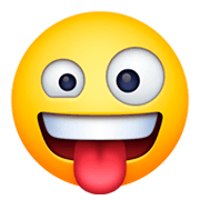 Emoji 🤪 Faccina Impazzita su Facebook 3.0.