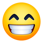 😁 Emoji Cara Radiante Con Ojos Sonrientes en Facebook 3.0.