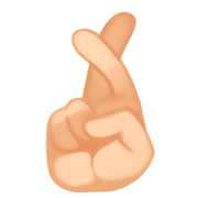 🤞🏼 Emoji Dedos Cruzados: Tono De Piel Claro Medio en Facebook 3.0.