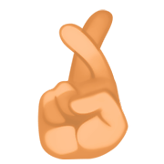 🤞🏽 Emoji Dedos Cruzados: Tono De Piel Medio en Facebook 3.0.