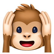 🙉 Emoji sich die Ohren zuhaltendes Affengesicht Facebook 3.0.