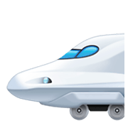 Emoji 🚅 Treno Alta Velocità Punta Arrotondata su Facebook 3.0.