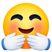 🤗 Emoji Gesicht mit umarmenden Händen Facebook 3.0.
