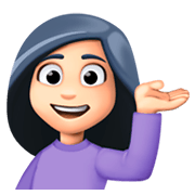 💁🏻 Emoji Persona De Mostrador De Información: Tono De Piel Claro en Facebook 3.0.