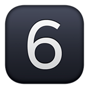 Emoji 6️⃣ Tasto: 6 su Facebook 3.0.