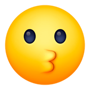 Emoji 😗 Faccina Che Bacia su Facebook 3.0.