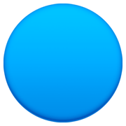 🔵 Emoji Círculo Azul Grande en Facebook 3.0.