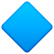 Emoji 🔷 Rombo Blu Grande su Facebook 3.0.