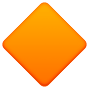 🔶 Emoji große orangefarbene Raute Facebook 3.0.