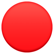 Émoji 🔴 Disque Rouge sur Facebook 3.0.