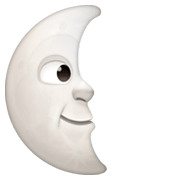 🌜 Emoji Mondsichel mit Gesicht rechts Facebook 3.0.