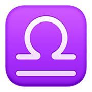 Emoji ♎ Segno Zodiacale Della Bilancia su Facebook 3.0.