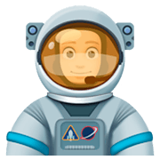 👨🏻‍🚀 Emoji Astronaut: helle Hautfarbe Facebook 3.0.
