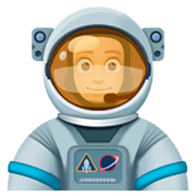 👨🏼‍🚀 Emoji Astronauta Homem: Pele Morena Clara na Facebook 3.0.
