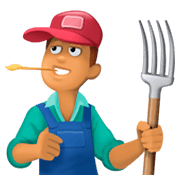 👨🏽‍🌾 Emoji Agricultor: Tono De Piel Medio en Facebook 3.0.