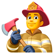Emoji 👨‍🚒 Pompiere Uomo su Facebook 3.0.
