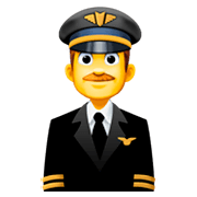 Emoji 👨‍✈️ Pilota Uomo su Facebook 3.0.