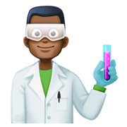 👨🏿‍🔬 Emoji Wissenschaftler: dunkle Hautfarbe Facebook 3.0.