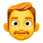 Emoji 👨 Uomo su Facebook 3.0.