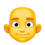 👨‍🦲 Emoji Hombre: Sin Pelo en Facebook 3.0.