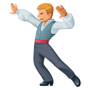 🕺🏼 Emoji Hombre Bailando: Tono De Piel Claro Medio en Facebook 3.0.