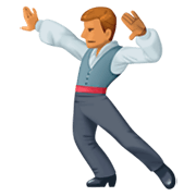 🕺🏽 Emoji Hombre Bailando: Tono De Piel Medio en Facebook 3.0.