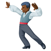 🕺🏿 Emoji Hombre Bailando: Tono De Piel Oscuro en Facebook 3.0.